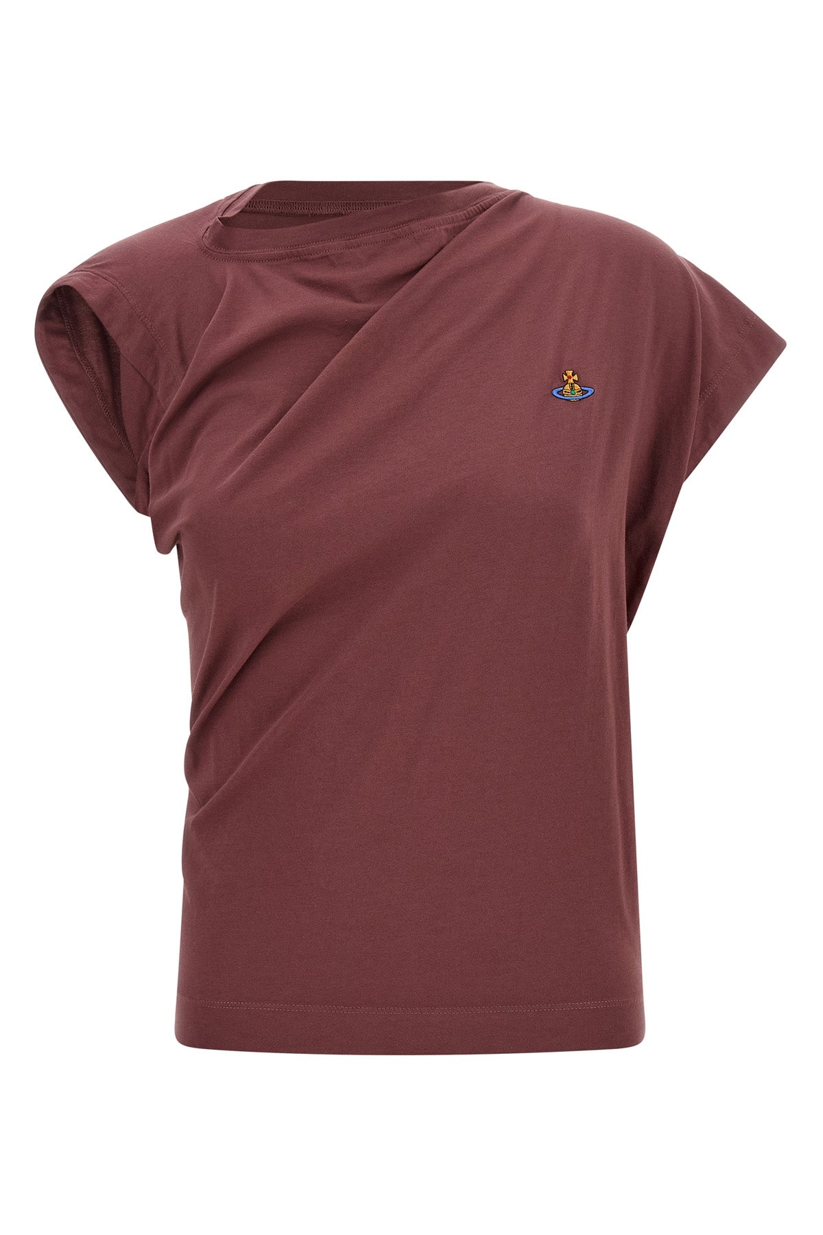 the vivienne westwood hebo top redefines the classic t-shirt through a complex