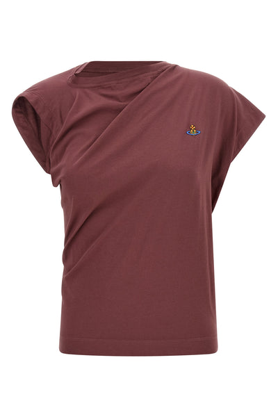 the vivienne westwood hebo top redefines the classic t-shirt through a complex