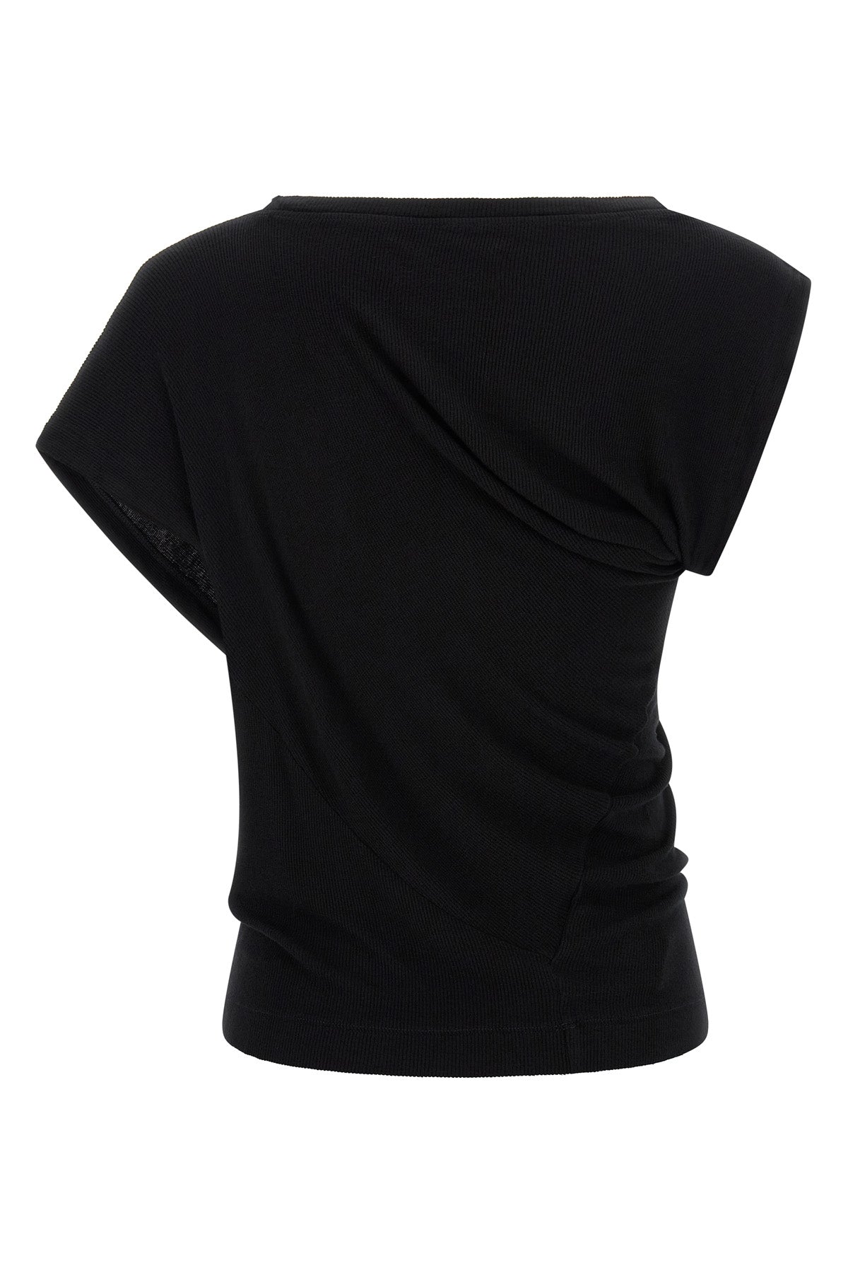 the vivienne westwood hebo top redefines knitwear codes through an asymmetrica