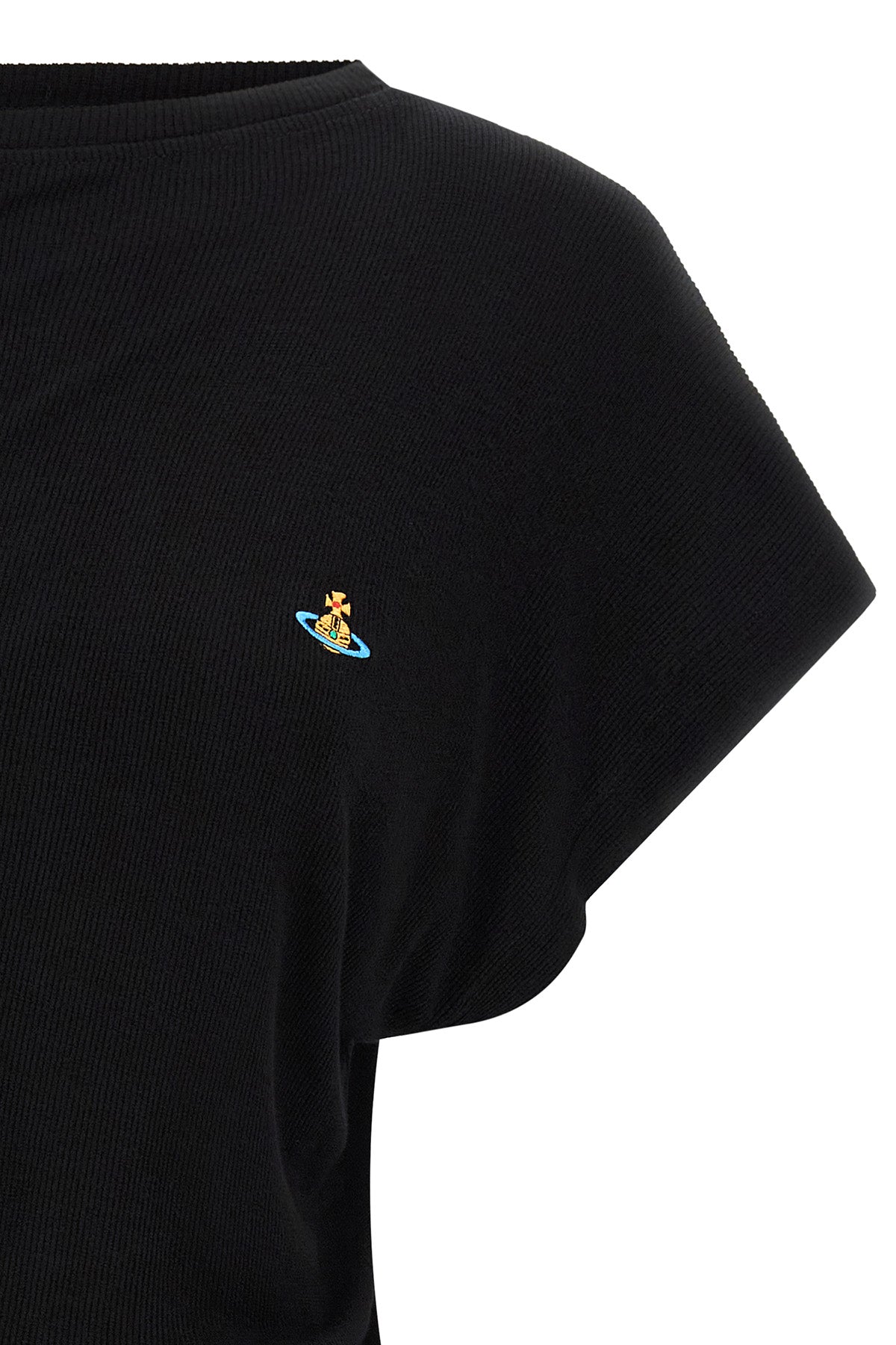 the vivienne westwood hebo top redefines knitwear codes through an asymmetrica