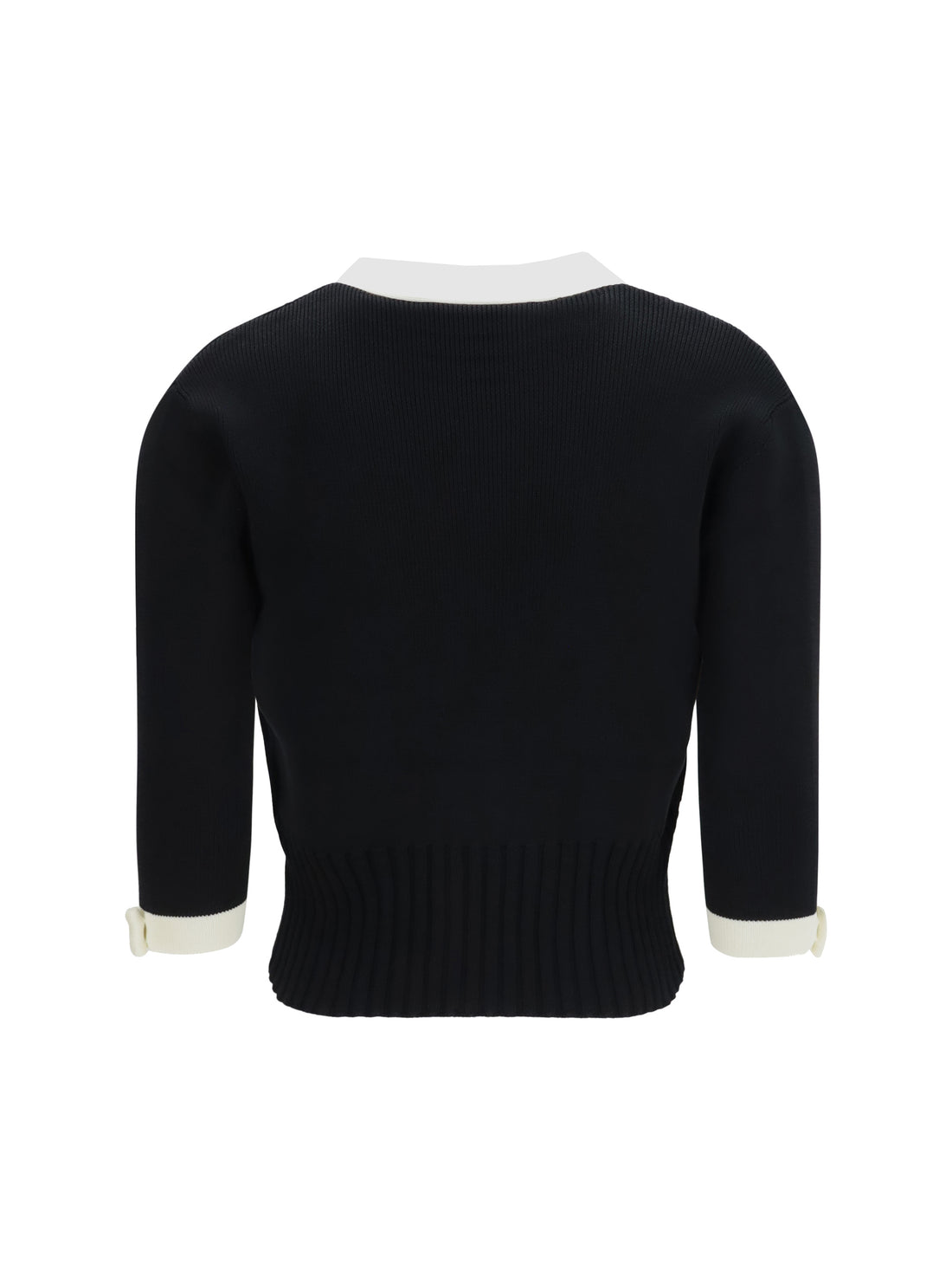 VALENTINO L bicolor v-neck cardigan