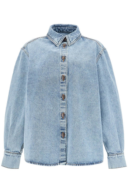 denim oversized shirt for women