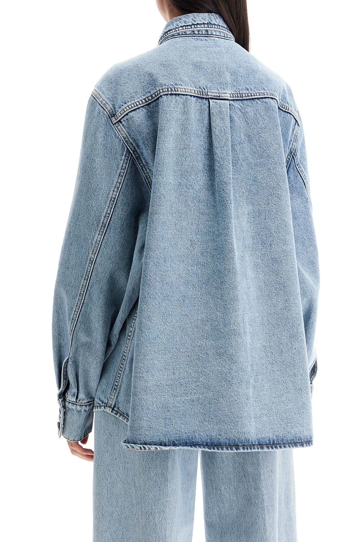 denim oversized shirt for women