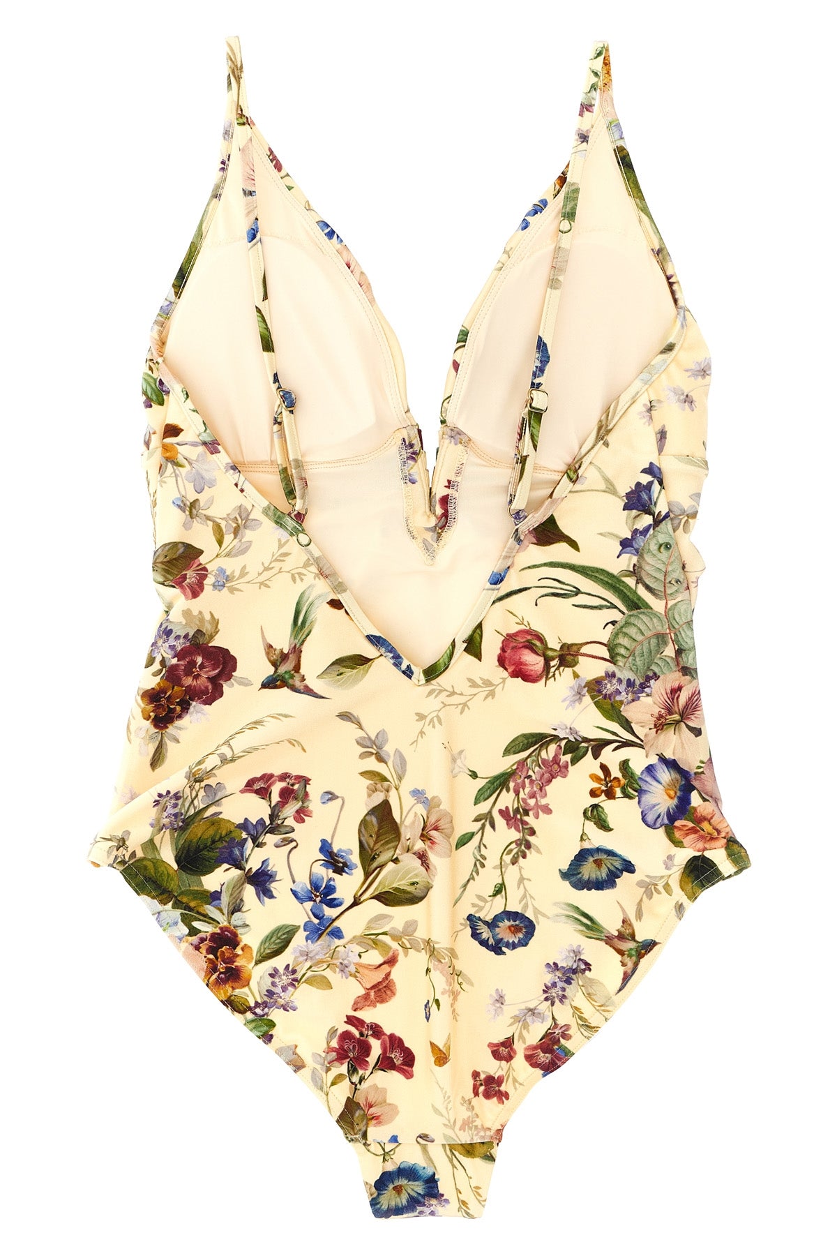 patience one-piece swimsuit in fully opaque fabric in floral print