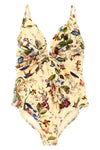 patience one-piece swimsuit in fully opaque fabric in floral print