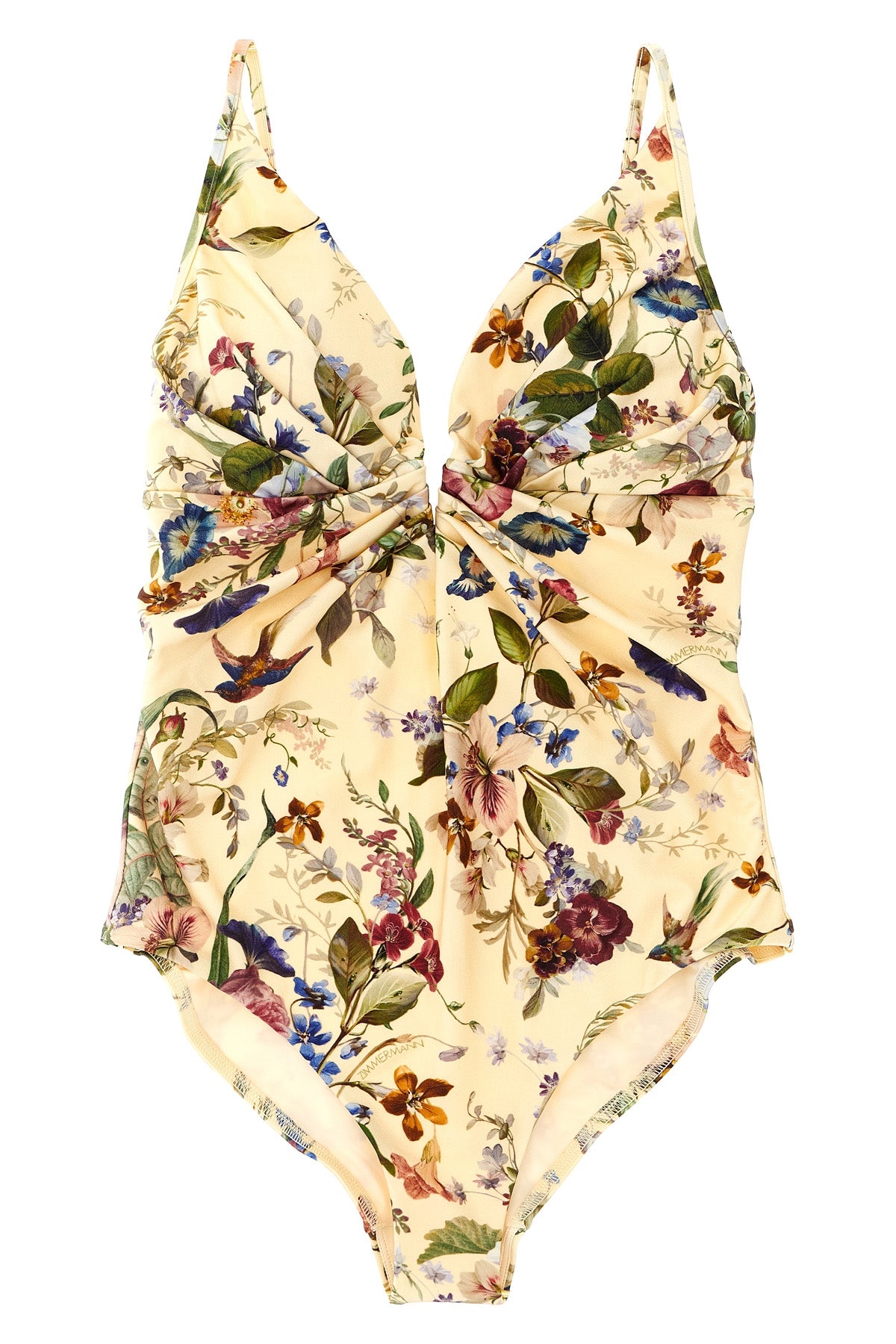 patience one-piece swimsuit in fully opaque fabric in floral print