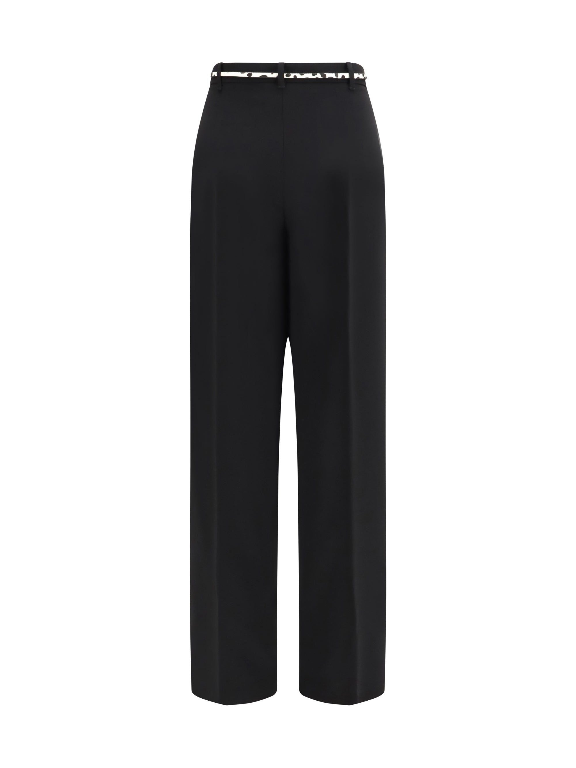 elegant pants with belt