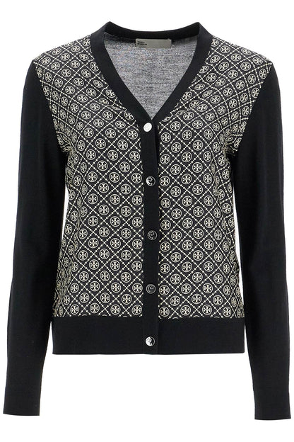 silk insert cardigan with eight