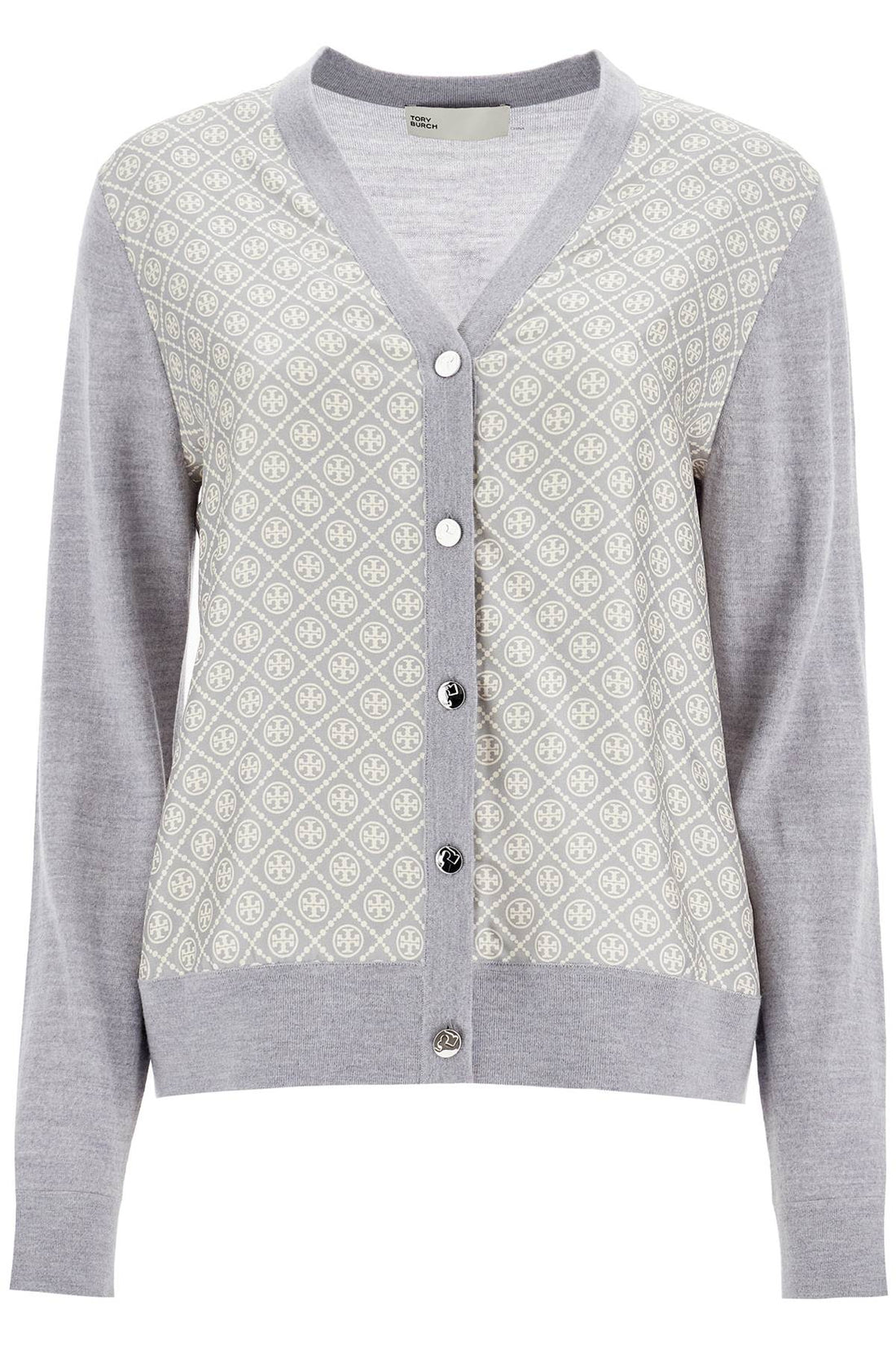 silk insert cardigan with eight