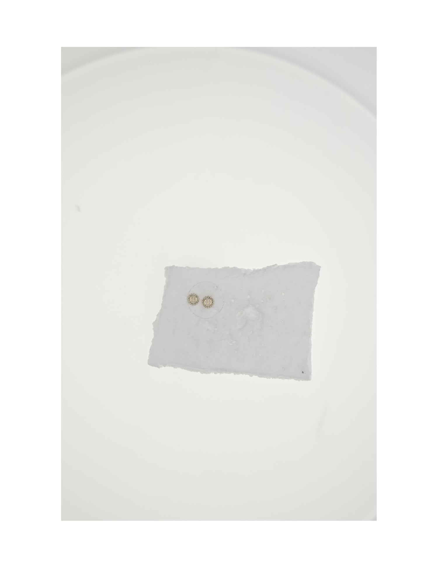 DIOR OS petit cd circle stud earrings