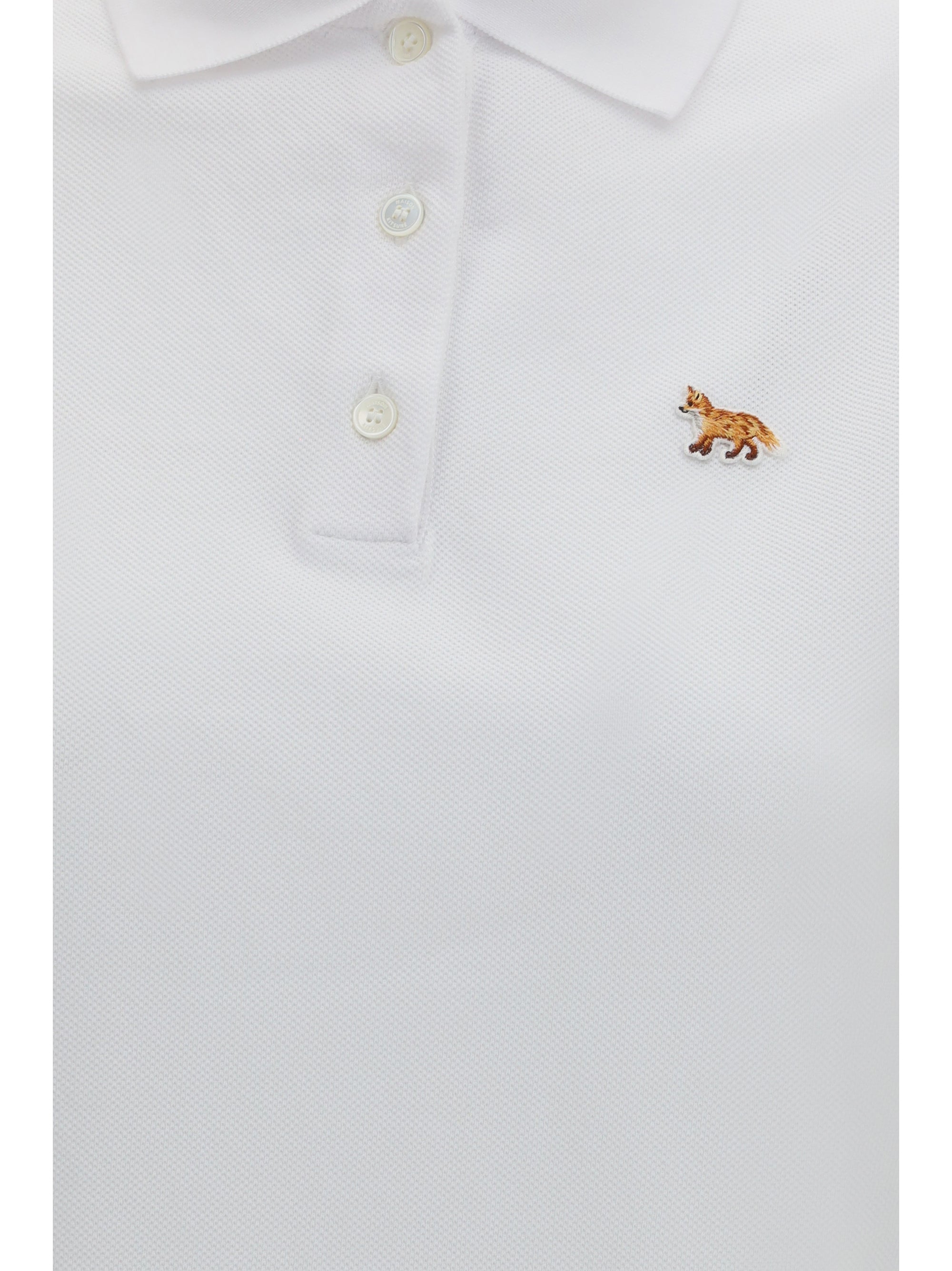 fox embroidered polo shirt