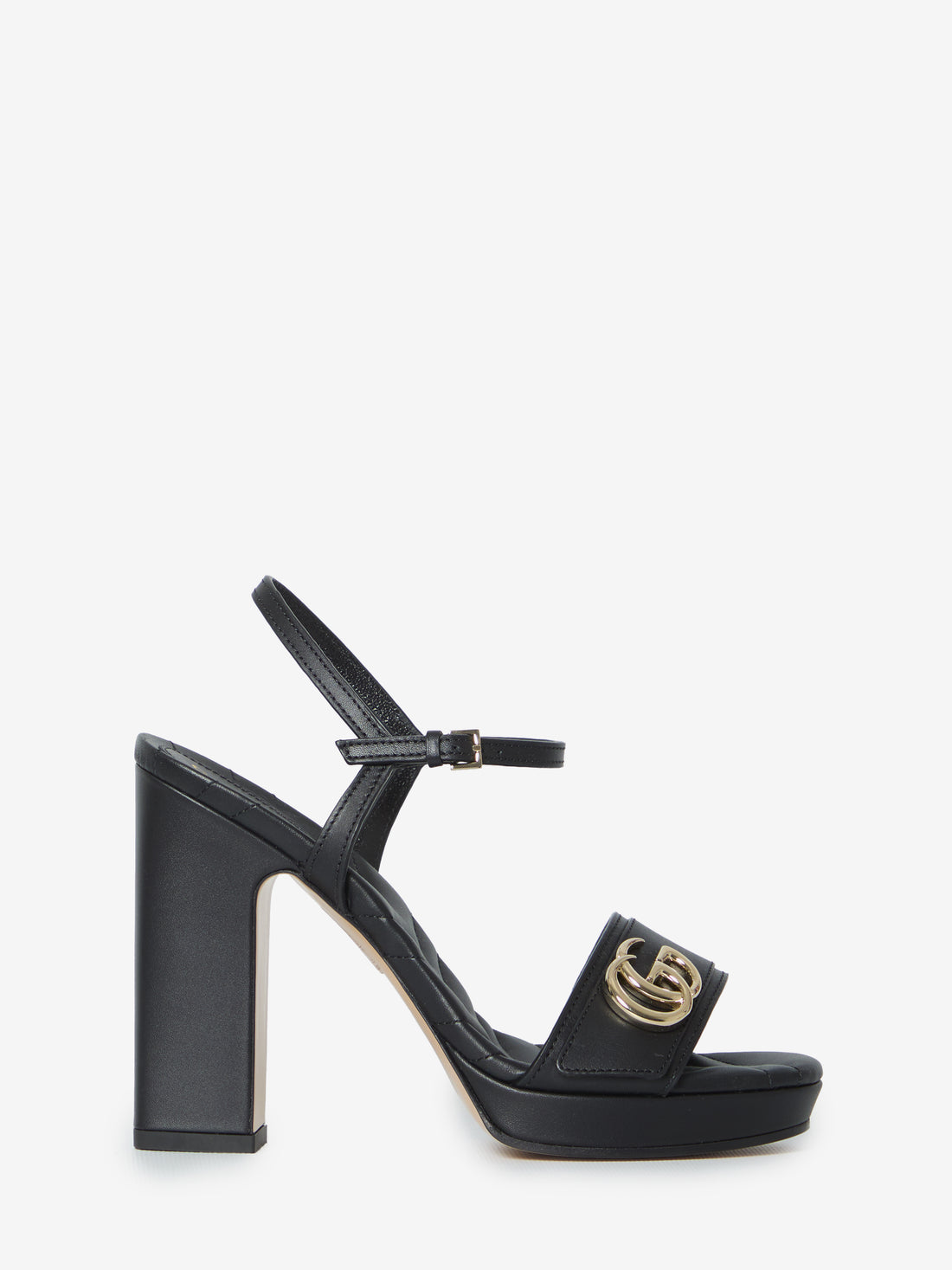 GUCCI 36 sandals with platform and double g