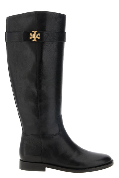 the tory burch riding boot defines a classic knee silhouette