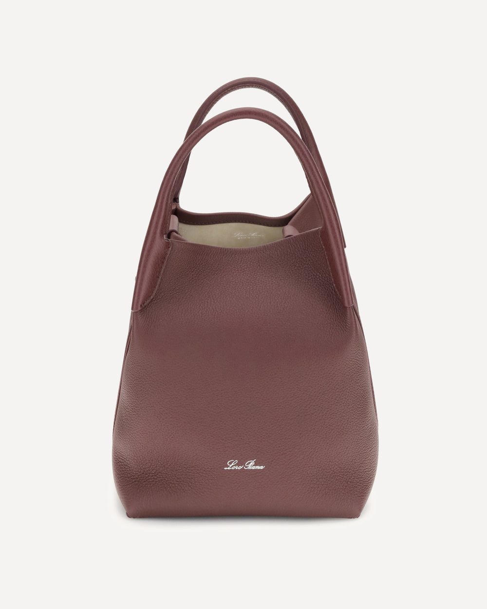 Loro Piana Small Bale Bucket Bag Bordeaux