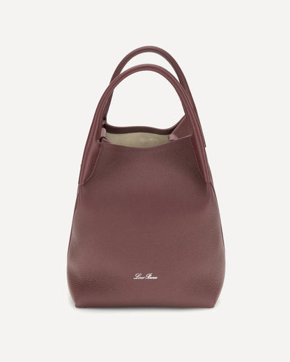 Loro Piana Small Bale Bucket Bag Bordeaux