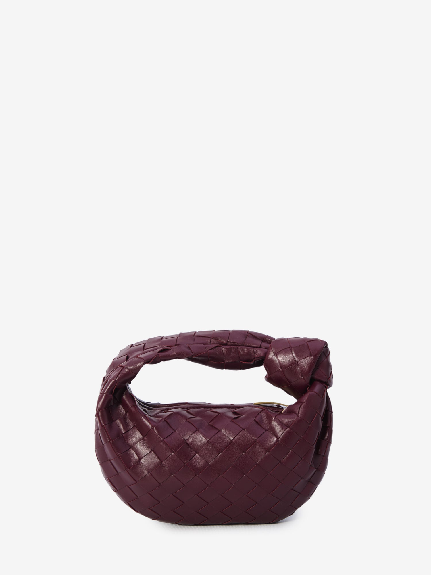BOTTEGA VENETA OS burgundy mini jodie bag