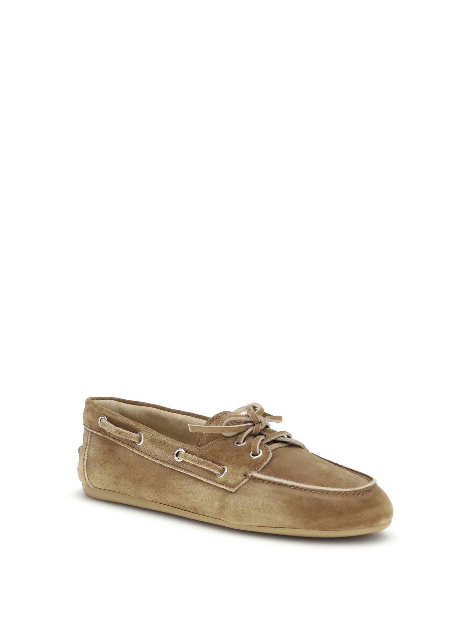 MIU MIU 38.5 delavé suede unlined loafers
