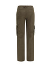 gabardine cargo trousers
