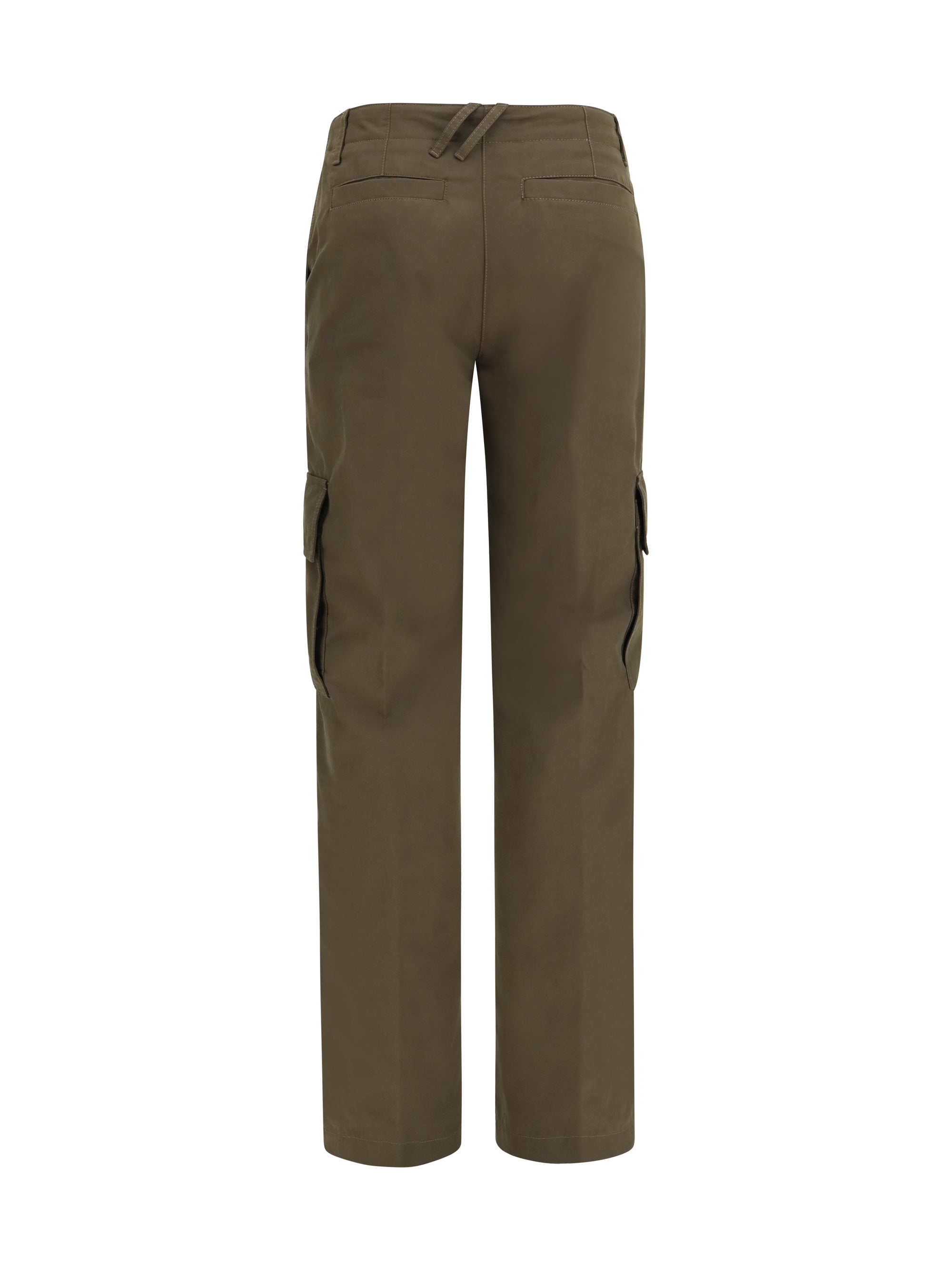 gabardine cargo trousers