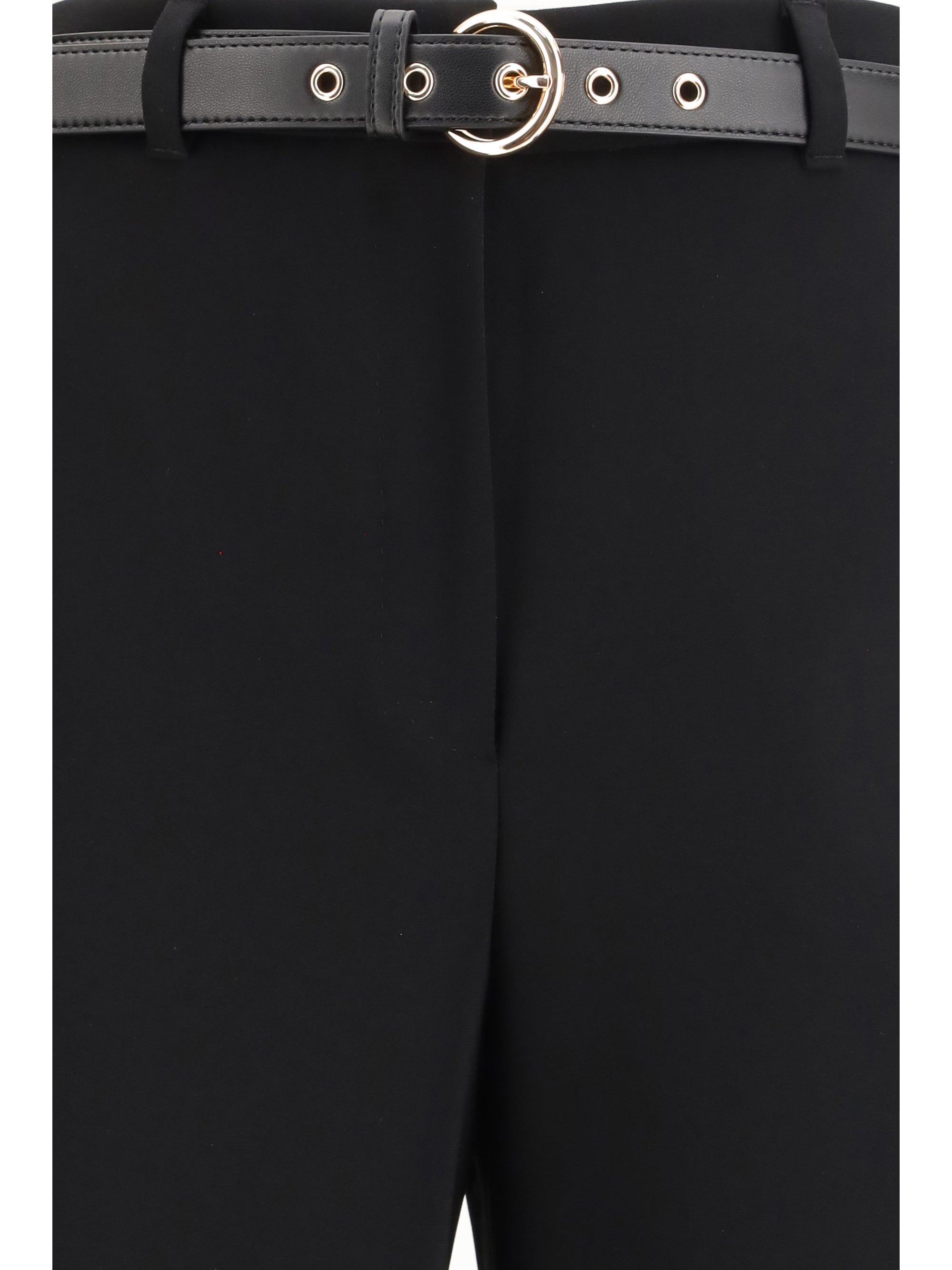 elegant pants with belt