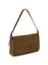 harlow suede shoulder bag