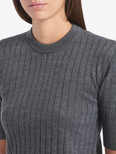 BOTTEGA VENETA M ribbed knit cropped top