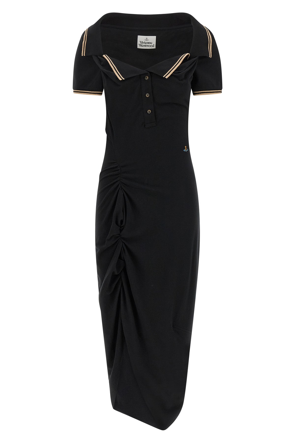 the vivienne westwood long monday pulling midi dress reinterprets the codes of