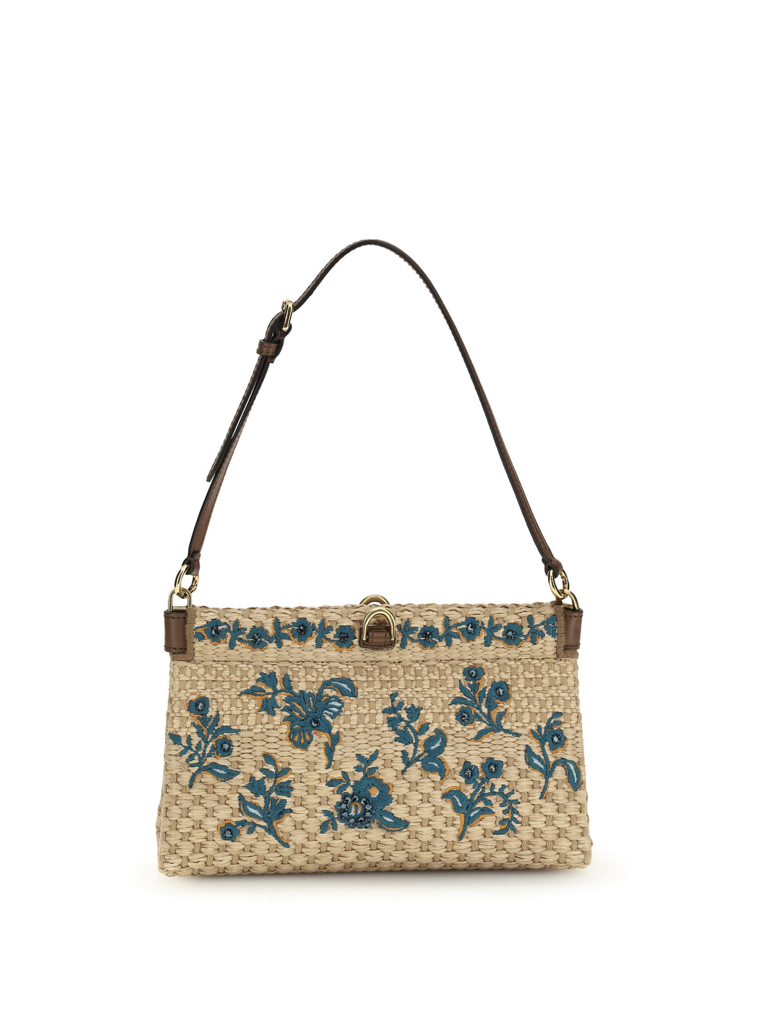 ETRO OS floral-embroidered clutch bag