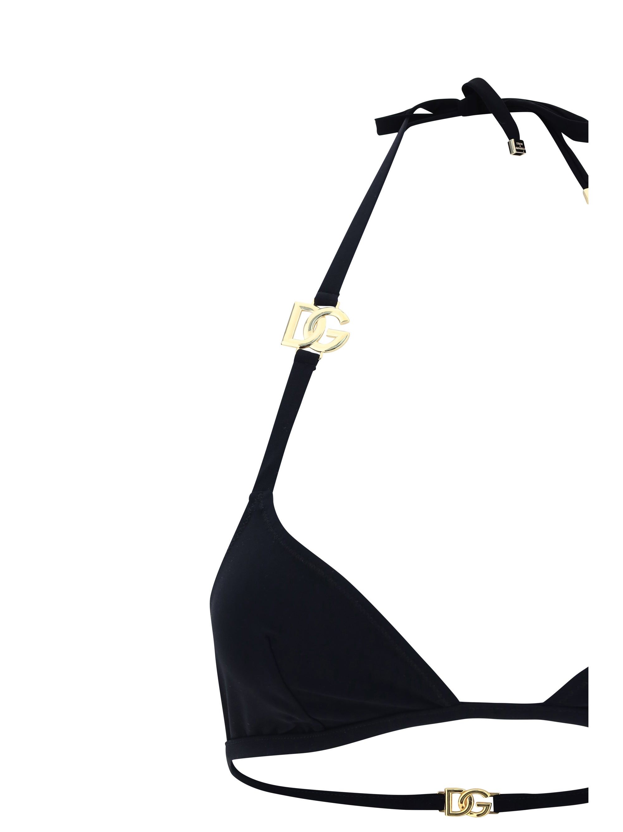 triangle bikini with gold plaque