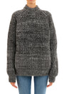 melange gray pullover