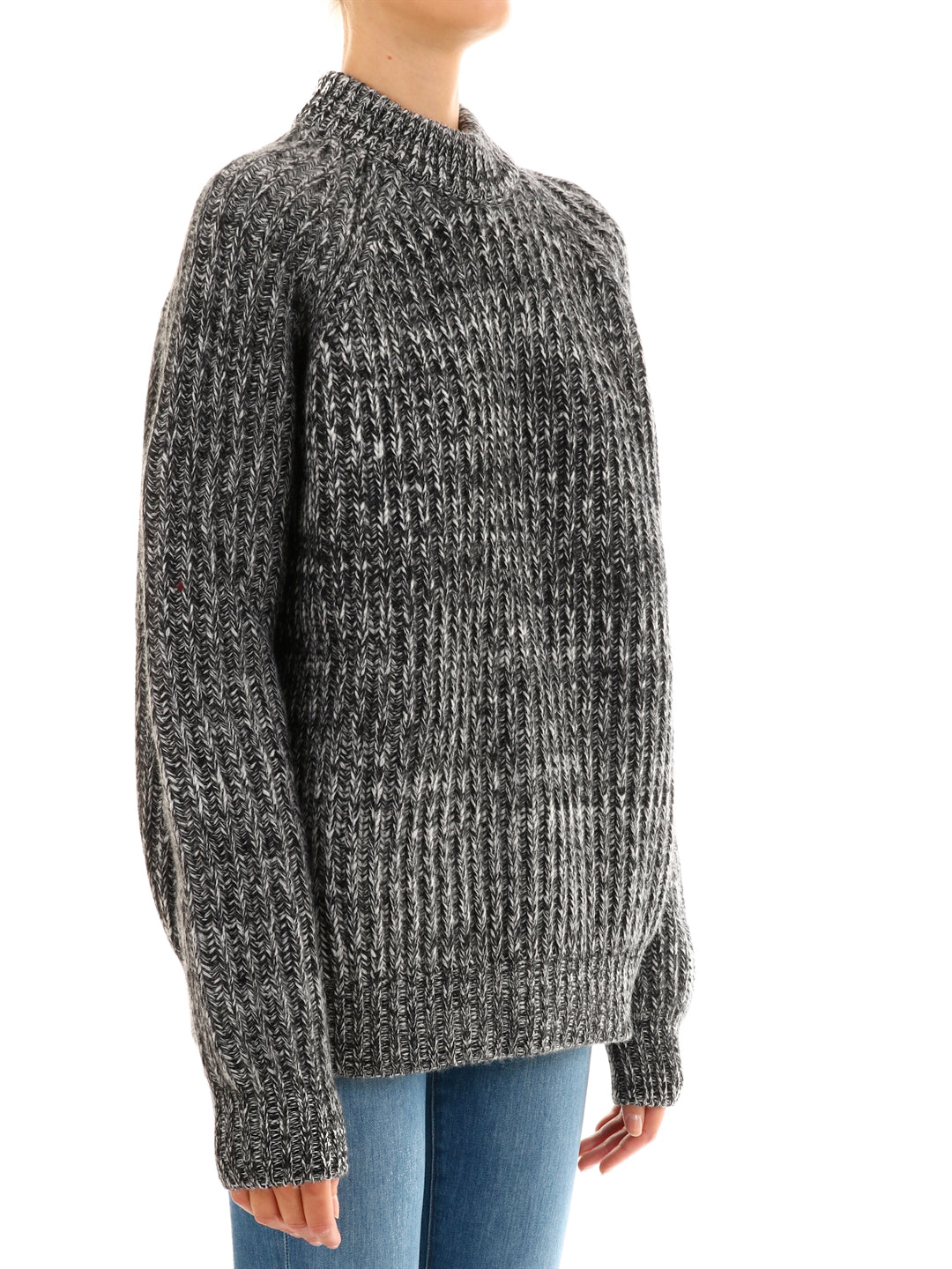 melange gray pullover
