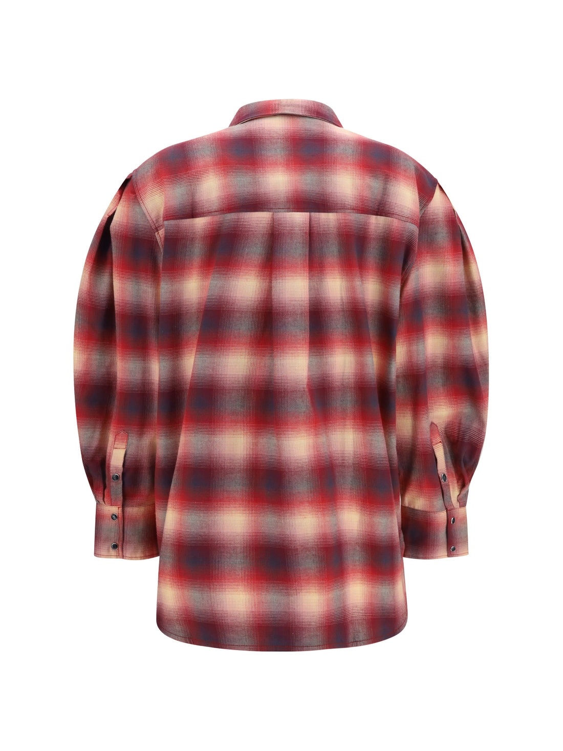 GANNI 34 cotton flannel check shirt