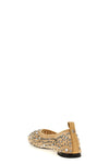 crystal mesh ballet flats