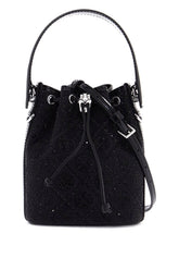 monogram t bucket bag with rhinest