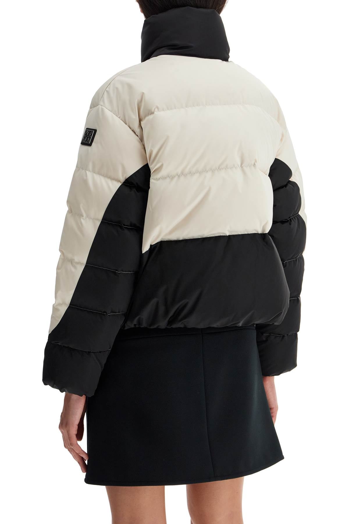 color block down jacket