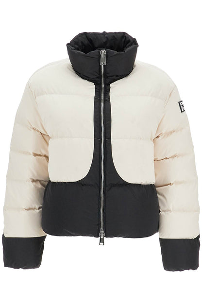 color block down jacket