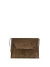 bc duo suede clutch bag