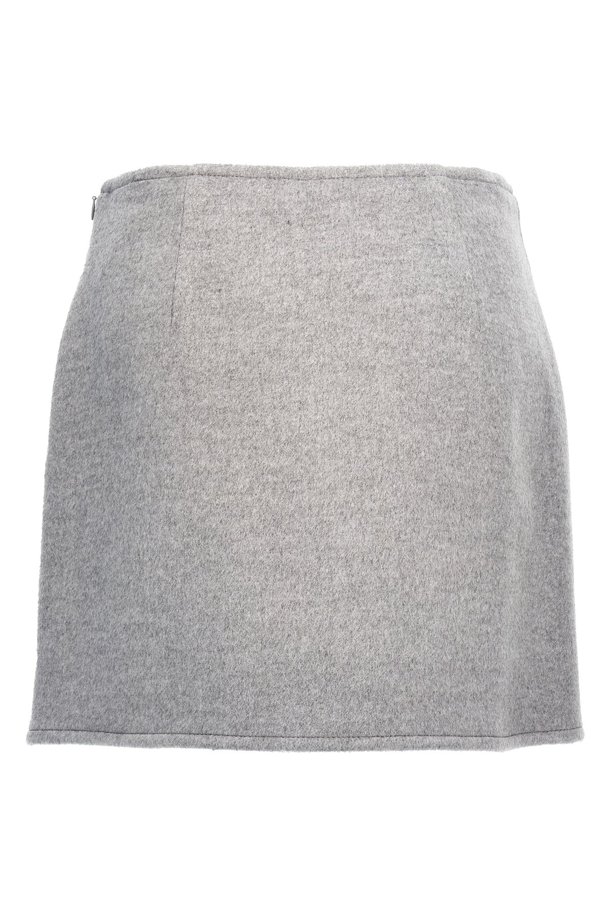 t monogram wool cloth skirt