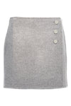 t monogram wool cloth skirt