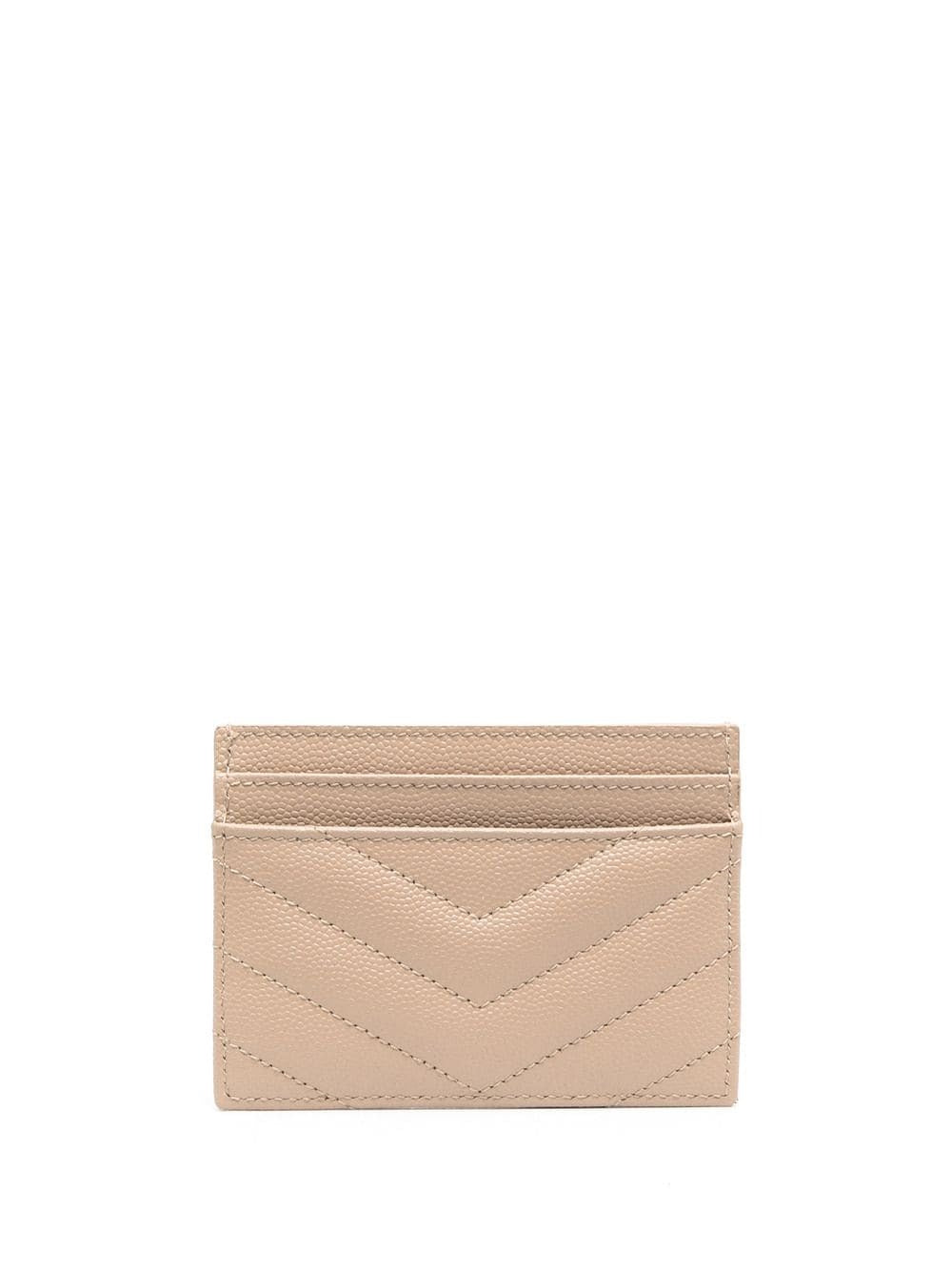 Monogram Beige Leather Cardholder