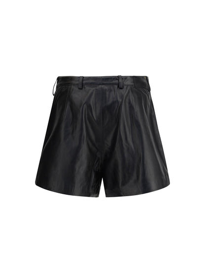 R13 27 leather shorts