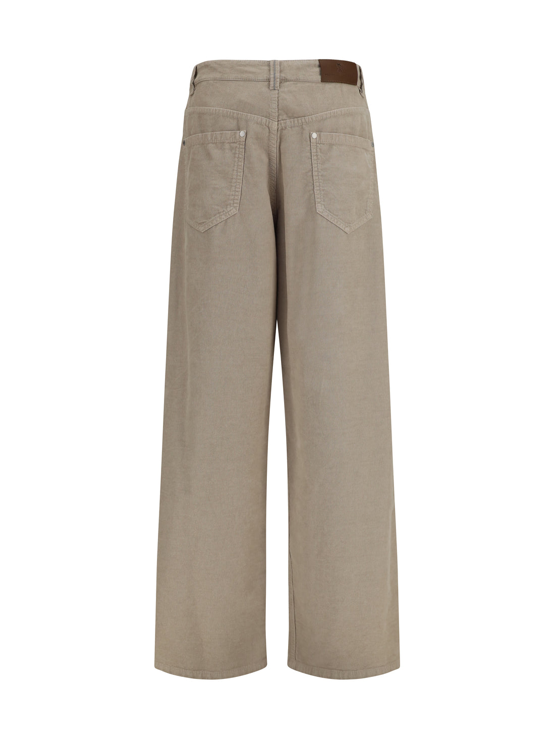 BRUNELLO CUCINELLI 40 straight-leg cotton and linen pants