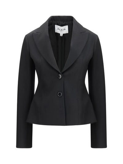 lightweight wool single-breasted jacket