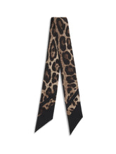 DOLCE & GABBANA OS silk bandeau scarf 