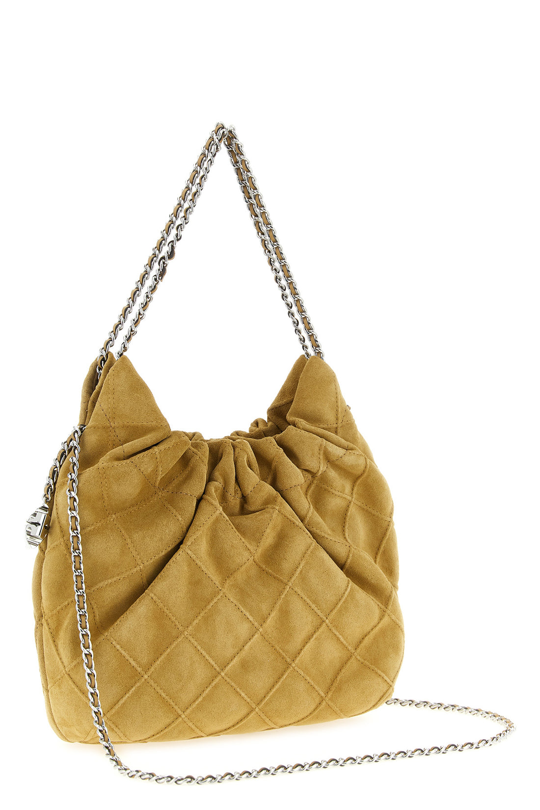 TORY BURCH OS hobo mini fleming suede shoulder bag