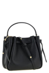 the tory burch romy bucket bag defines everyday elegance through a softly curled