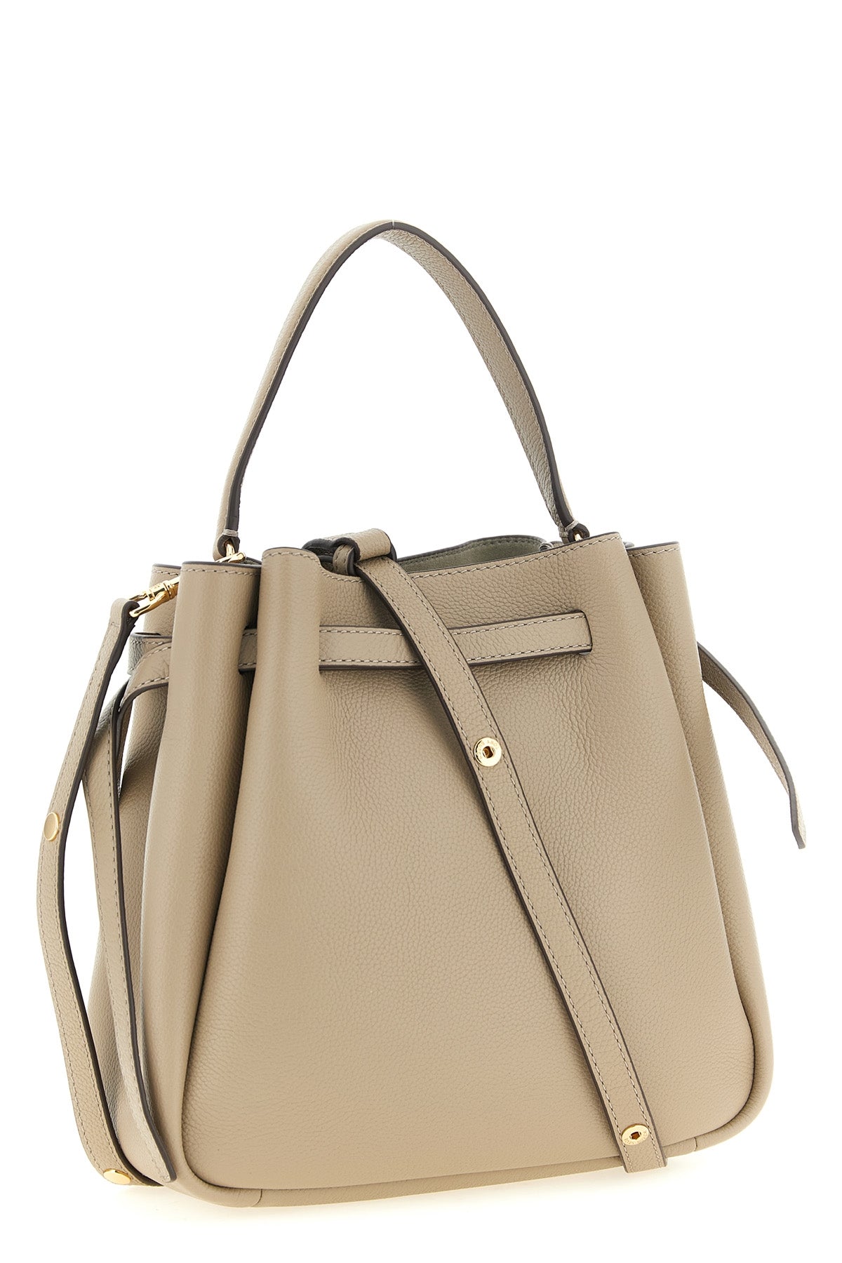 romy bucket bag in fine hammered leather