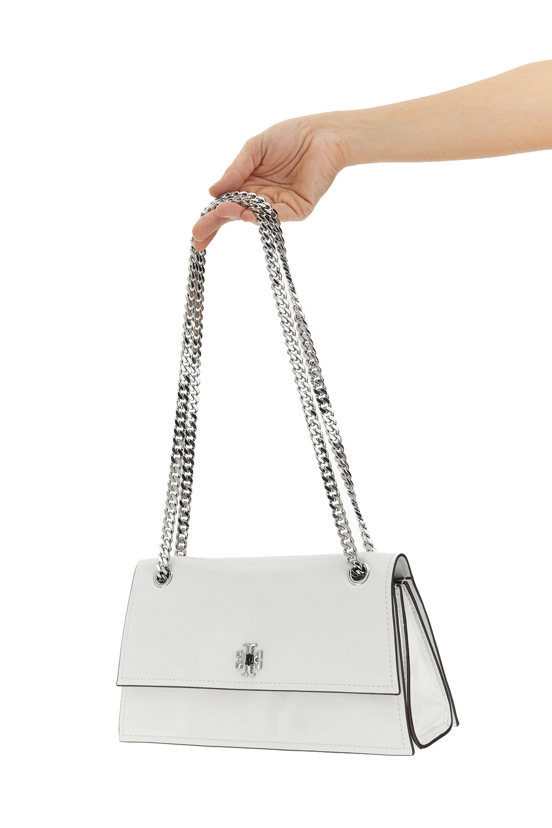 TORY BURCH OS kira turnlock shoulder bag in shiny effect leather