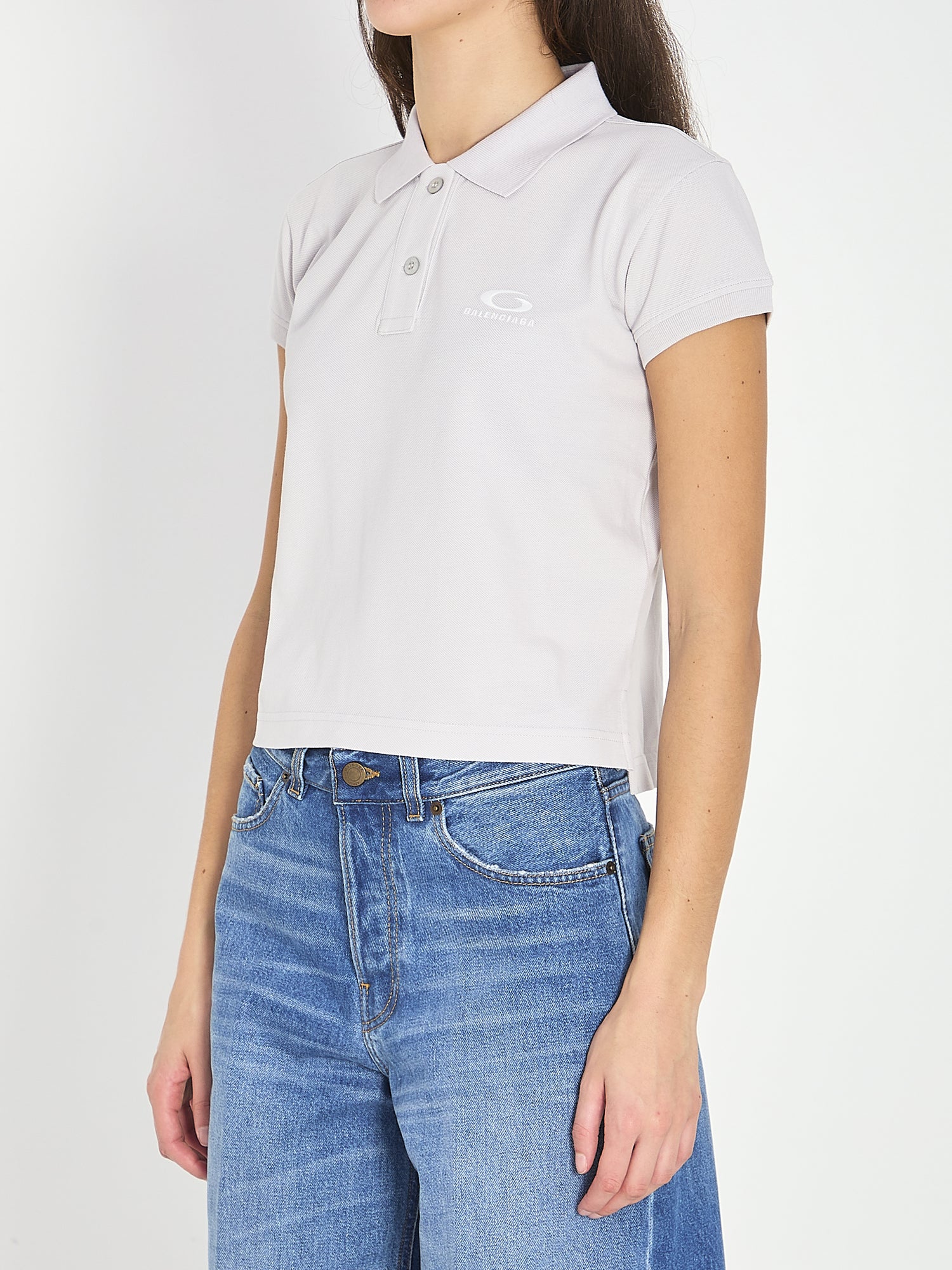 BALENCIAGA M cotton piqué polo
