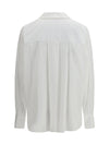 shirt with front ruching in cotton